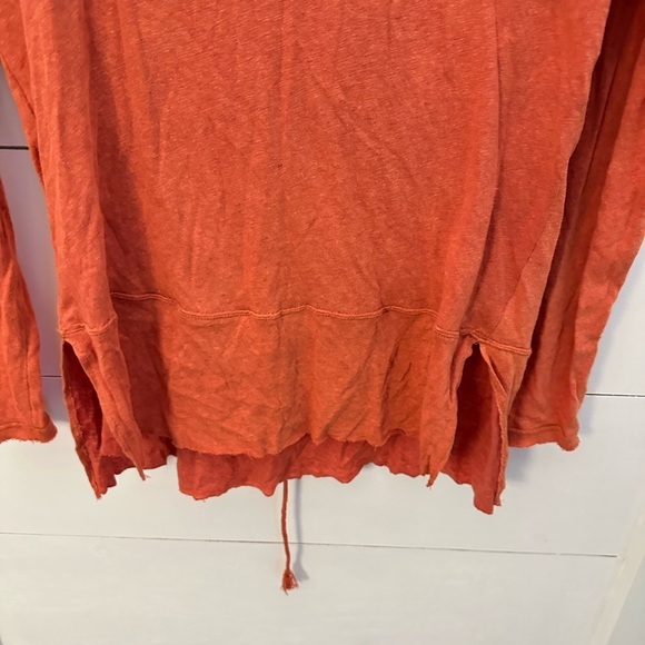 FREE PEOPLE Woman Crochet back bohemian shabby chic cotton long sleeve tunic M - Picture 4 of 15